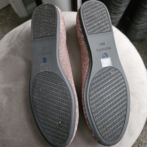 Rothy's Pink and Mauve Metallic Striped flats - Picture 7 of 10